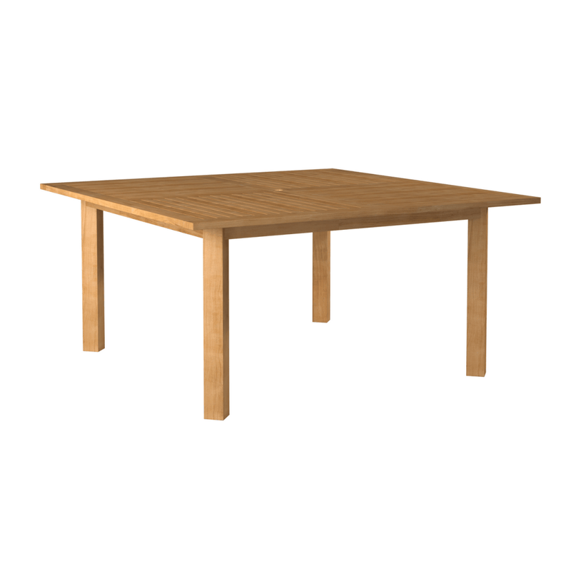 Hamilton Teak Patio Square Dining Set 7PC - LOOMLAN - HiTeak - Outdoor Dining Sets
