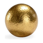 Hammered Gold Ball Warm Glow Sculpture - LOOMLAN - Chelsea House - Statues & Sculptures