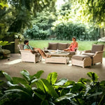 Hamptons Outdoor Furniture Wicker Lounge Chair - LOOMLAN - Lloyd Flanders - Outdoor Lounge Chairs