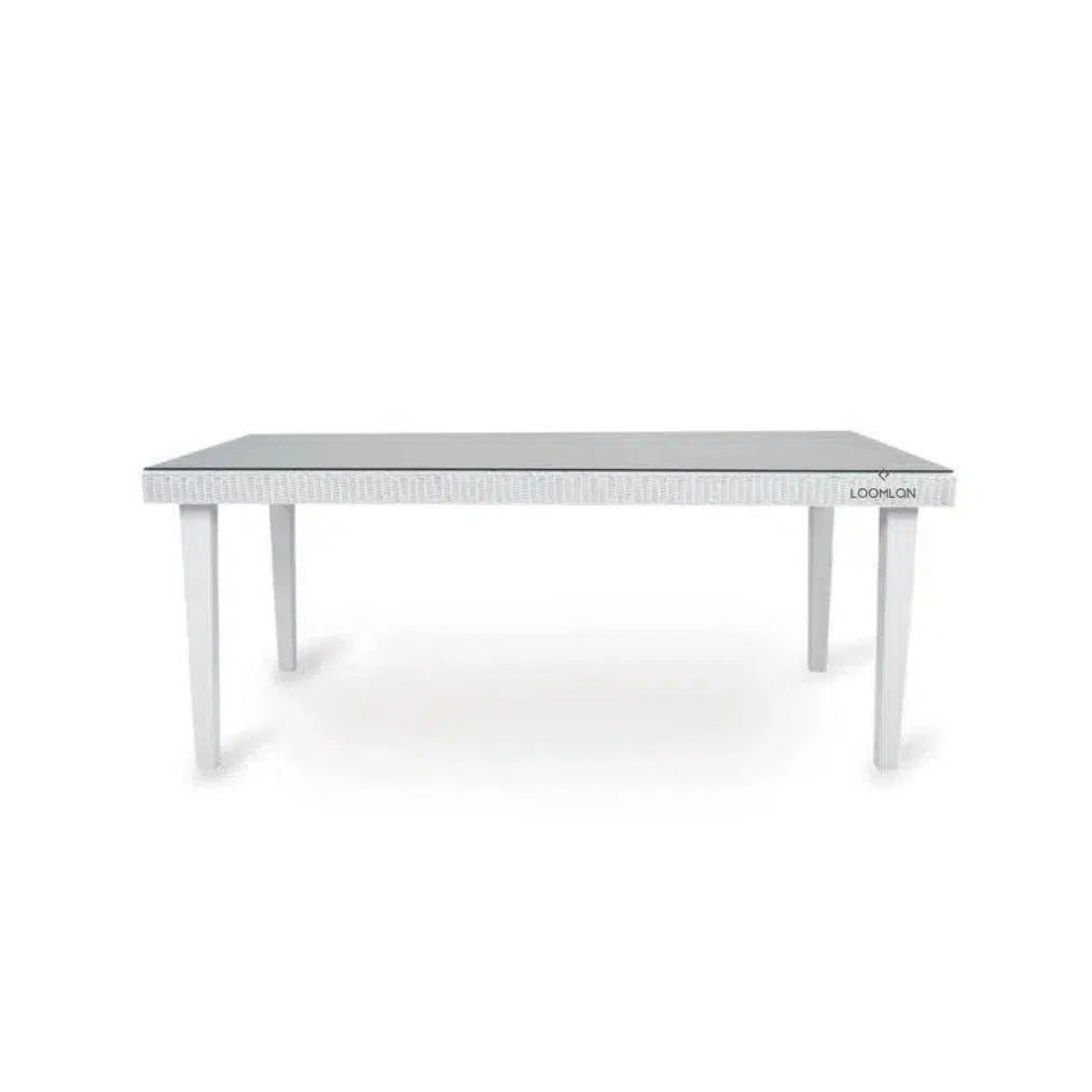 Hamptons Outdoor Wicker 72" Rectangular Dining Table - LOOMLAN - Lloyd Flanders - Outdoor Dining Tables