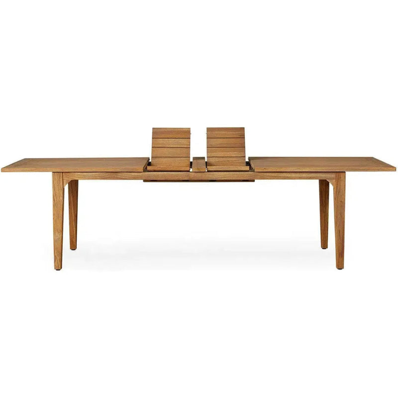 Hamptons Teak Extendable Dining Table Set With Chairs - LOOMLAN - Lloyd Flanders - Outdoor Dining Sets