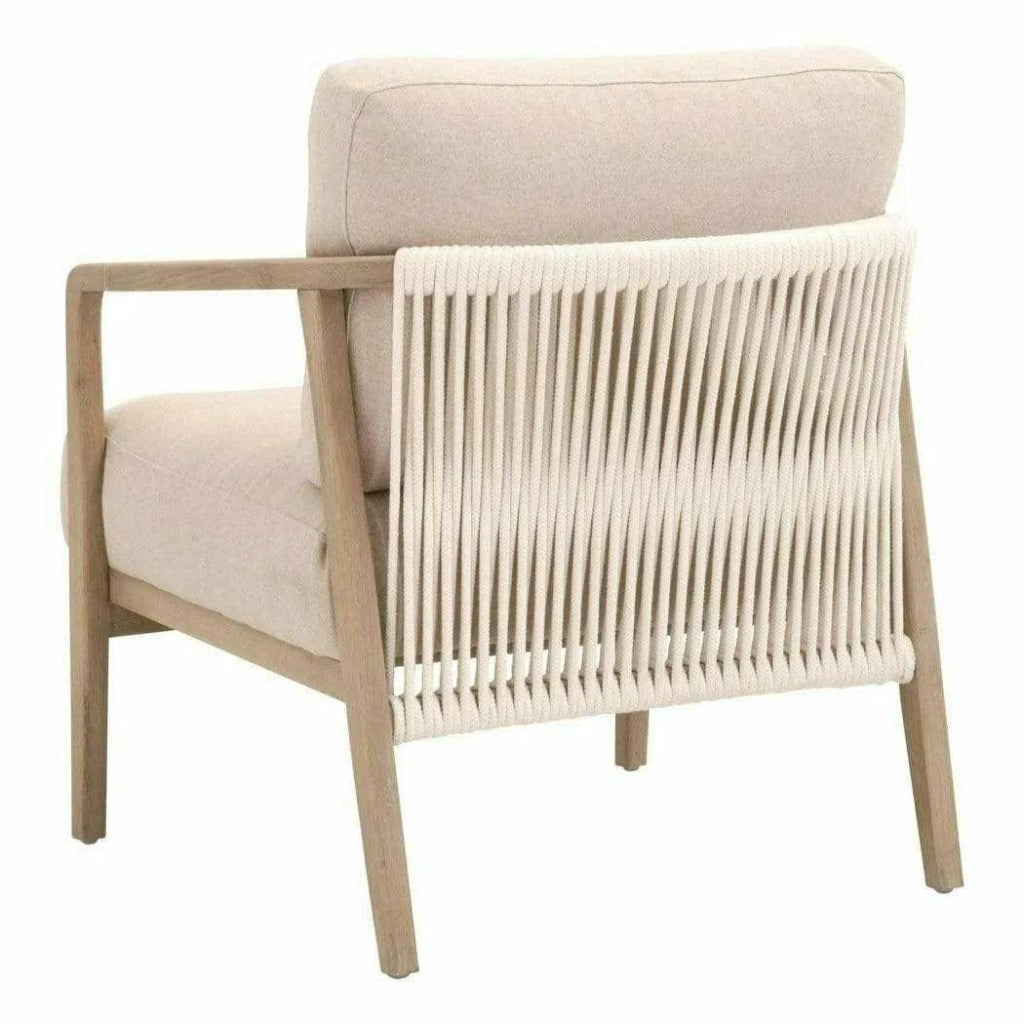 Harbor Club Chair White Rope Smoke Oak - LOOMLAN - Essentials For Living - Accent Chairs