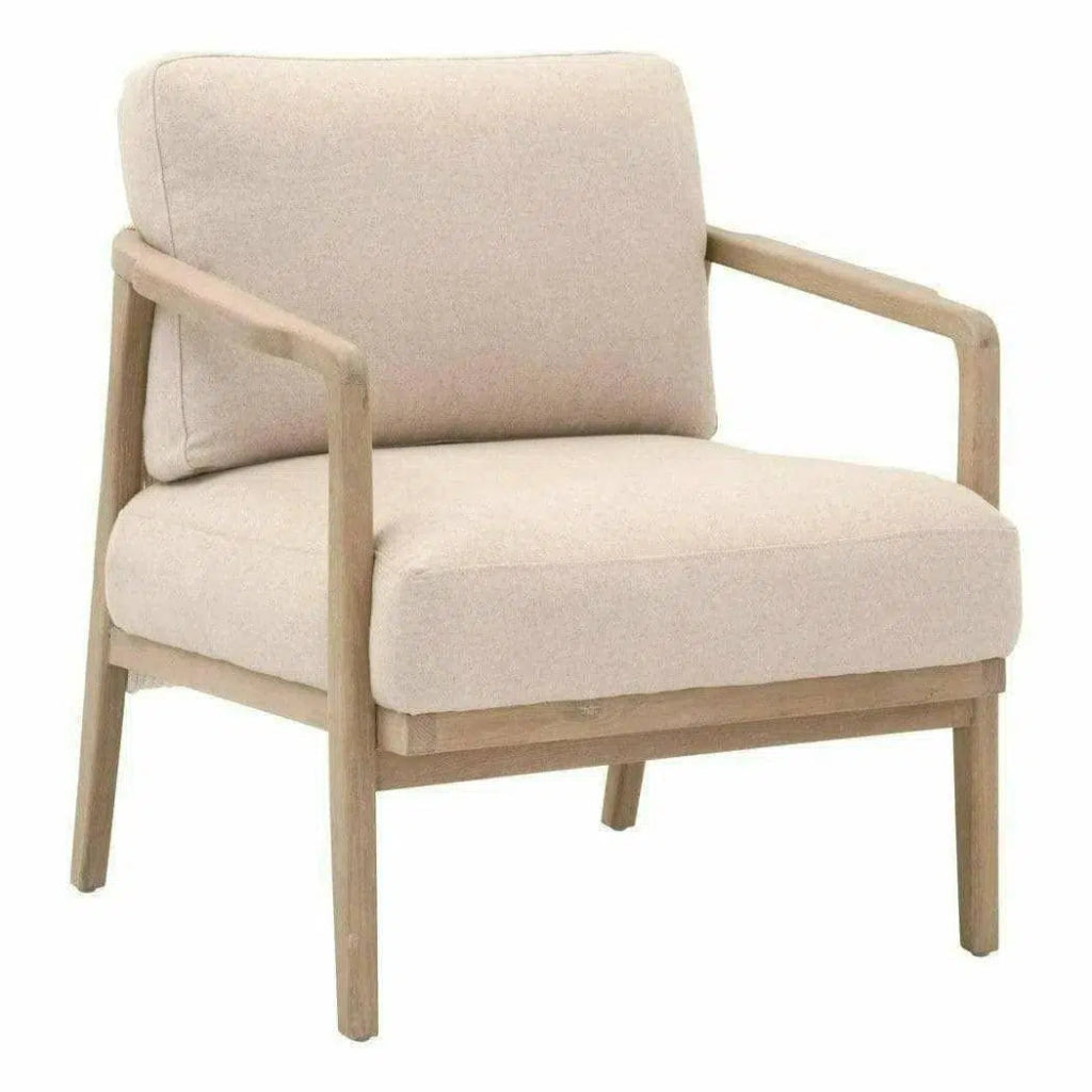 Harbor Club Chair White Rope Smoke Oak - LOOMLAN - Essentials For Living - Accent Chairs