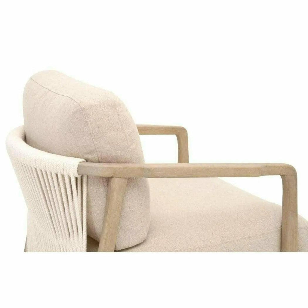 Harbor Club Chair White Rope Smoke Oak - LOOMLAN - Essentials For Living - Accent Chairs