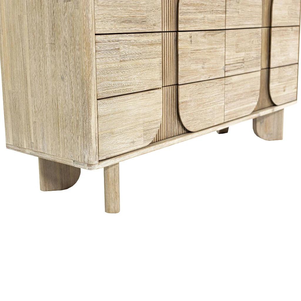 Haru Modern Designed Wooden 6 Drawer Dresser - LOOMLAN - LH Imports - Dressers