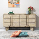 Haru Modern Designed Wooden 6 Drawer Dresser - LOOMLAN - LH Imports - Dressers