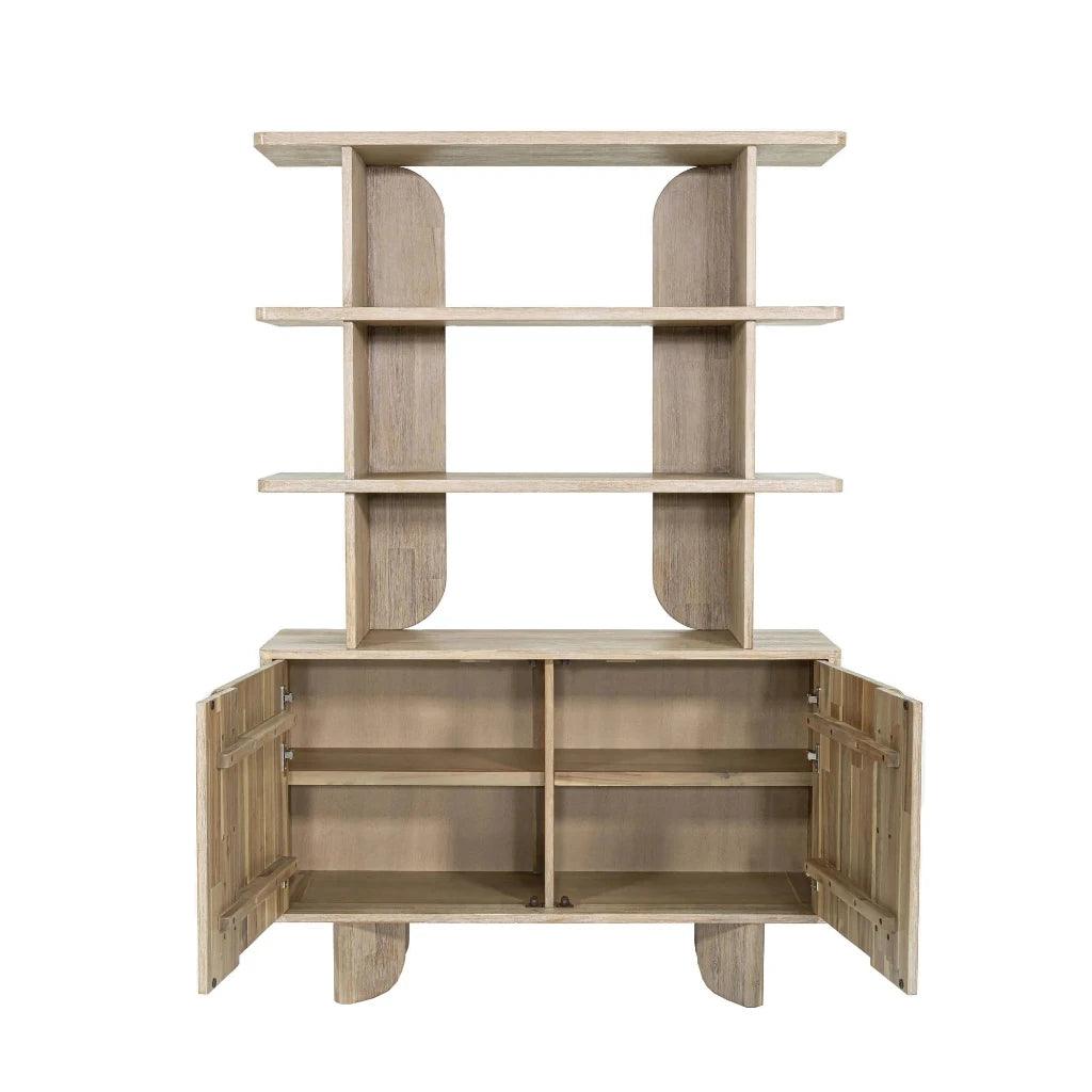 Haru Modern Looked Wooden Bookcase - LOOMLAN - LH Imports - Bookcases