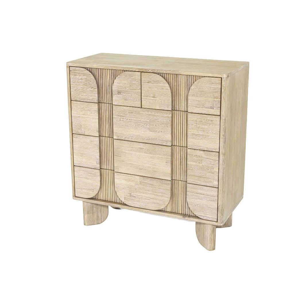 Haru Wooden Modern 5 Drawer Chest - LOOMLAN - LH Imports - Chests