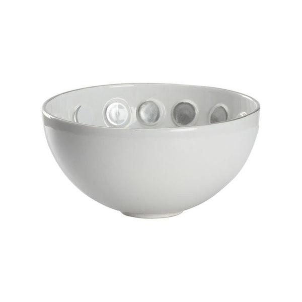 Harvest Ceramic Made White Moon Bowl - LOOMLAN - Chelsea House - Boxes & Bowls