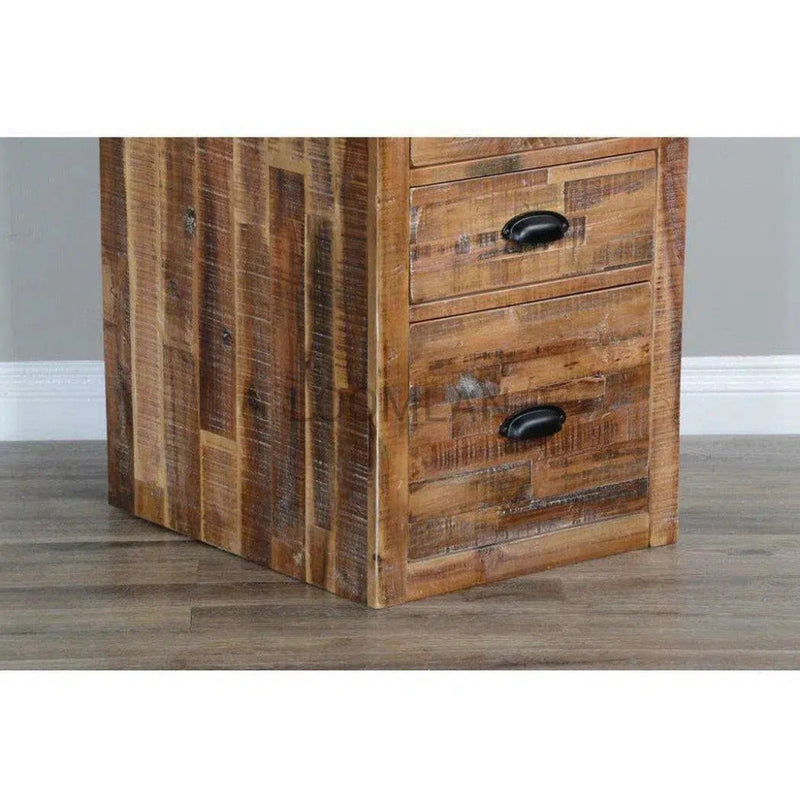 Havana Rustic Acacia File Cabinet - LOOMLAN - Sunny D - Side Tables