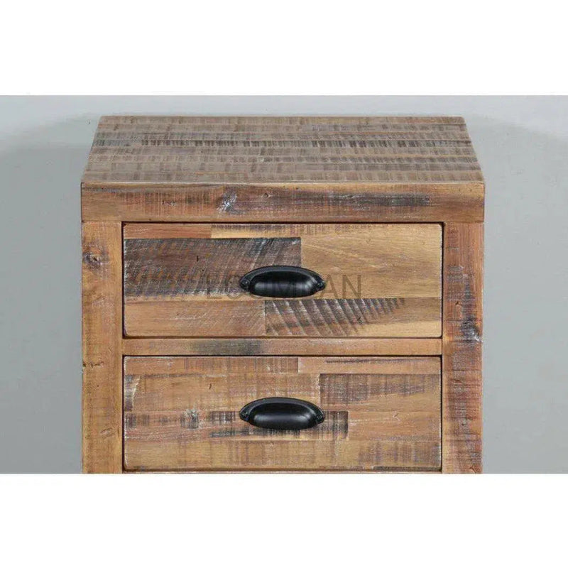 Havana Rustic Acacia File Cabinet - LOOMLAN - Sunny D - Side Tables