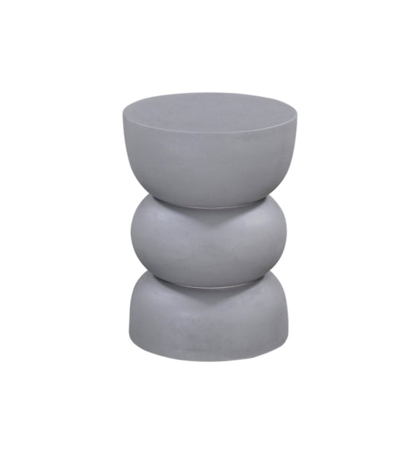 Haven Grey Round Wooden Accent Table - LOOMLAN - Bassett Mirror - Side Tables