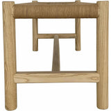 Hawthorn Natural Small Wood & Rope Seat Bench - LOOMLAN - Moe's Home - Dining Benches
