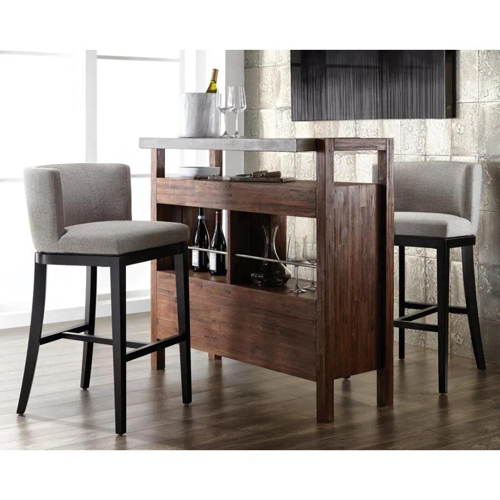 Hayden Fabric Barstool - LOOMLAN - Bar Stools