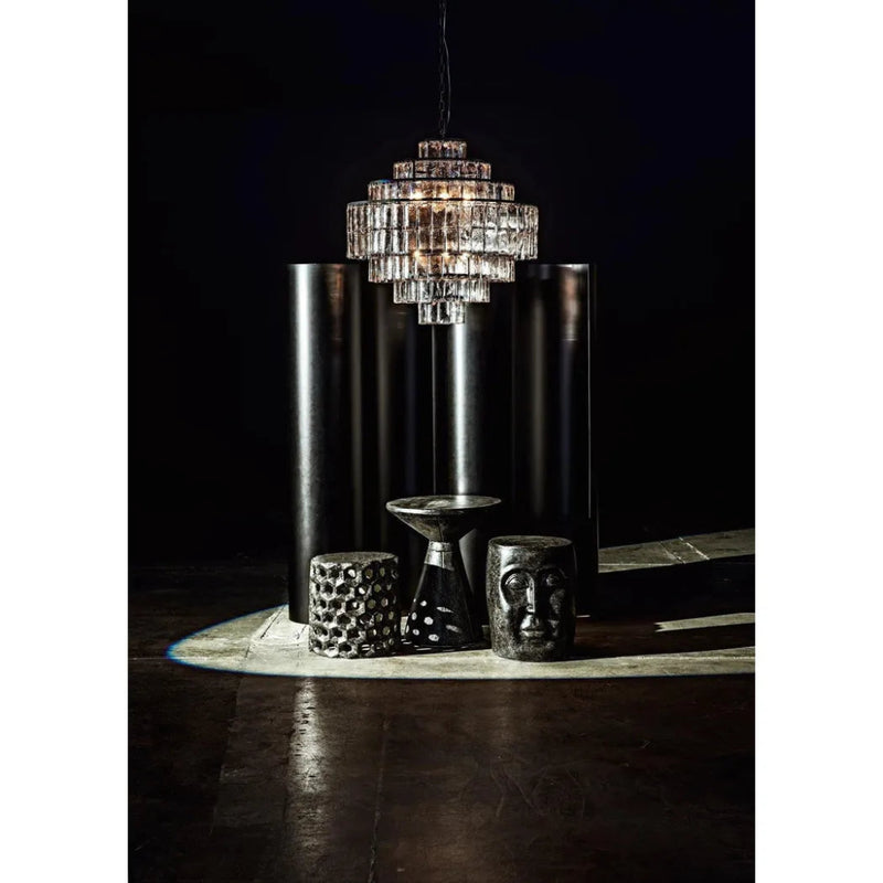 Head Side Table, Black Fiber Cement - LOOMLAN - Noir - Side Tables