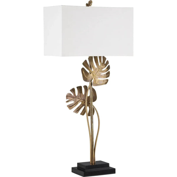 Heirloom Brass Console Table Lamp - LOOMLAN - Currey & Co - Table Lamps