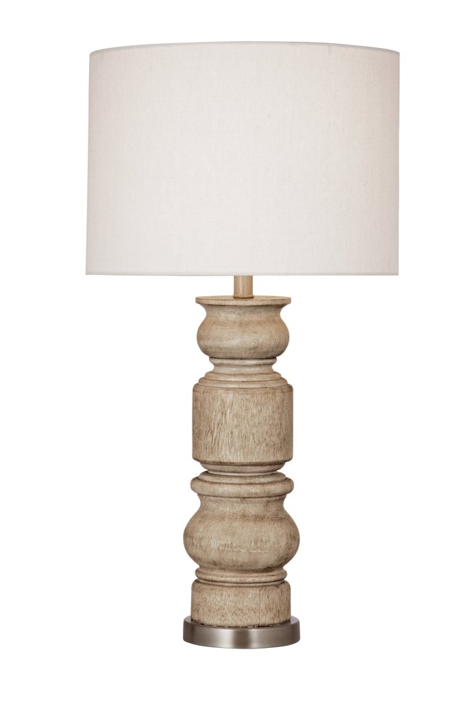 Helford Brown Resin Table Lamp - LOOMLAN - Bassett Mirror - Table Lamps