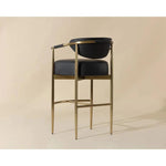 Heloise Leather Handsome Barstool - LOOMLAN - SUNPAN - Bar Stools