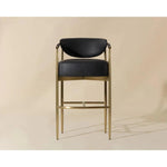 Heloise Leather Handsome Barstool - LOOMLAN - SUNPAN - Bar Stools