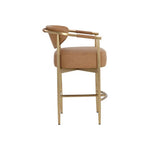 Heloise Leather Handsome Counter Stool - LOOMLAN - SUNPAN - Counter Stools