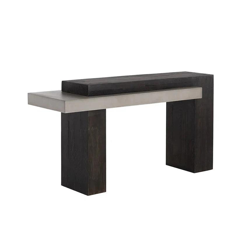 Herriot Concrete Outdoor Couch Table - LOOMLAN - Outdoor Console Tables