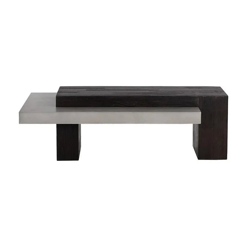 Herriot Concrete Outdoor Rectangular Coffee Table - LOOMLAN - SUNPAN - Outdoor Coffee Tables