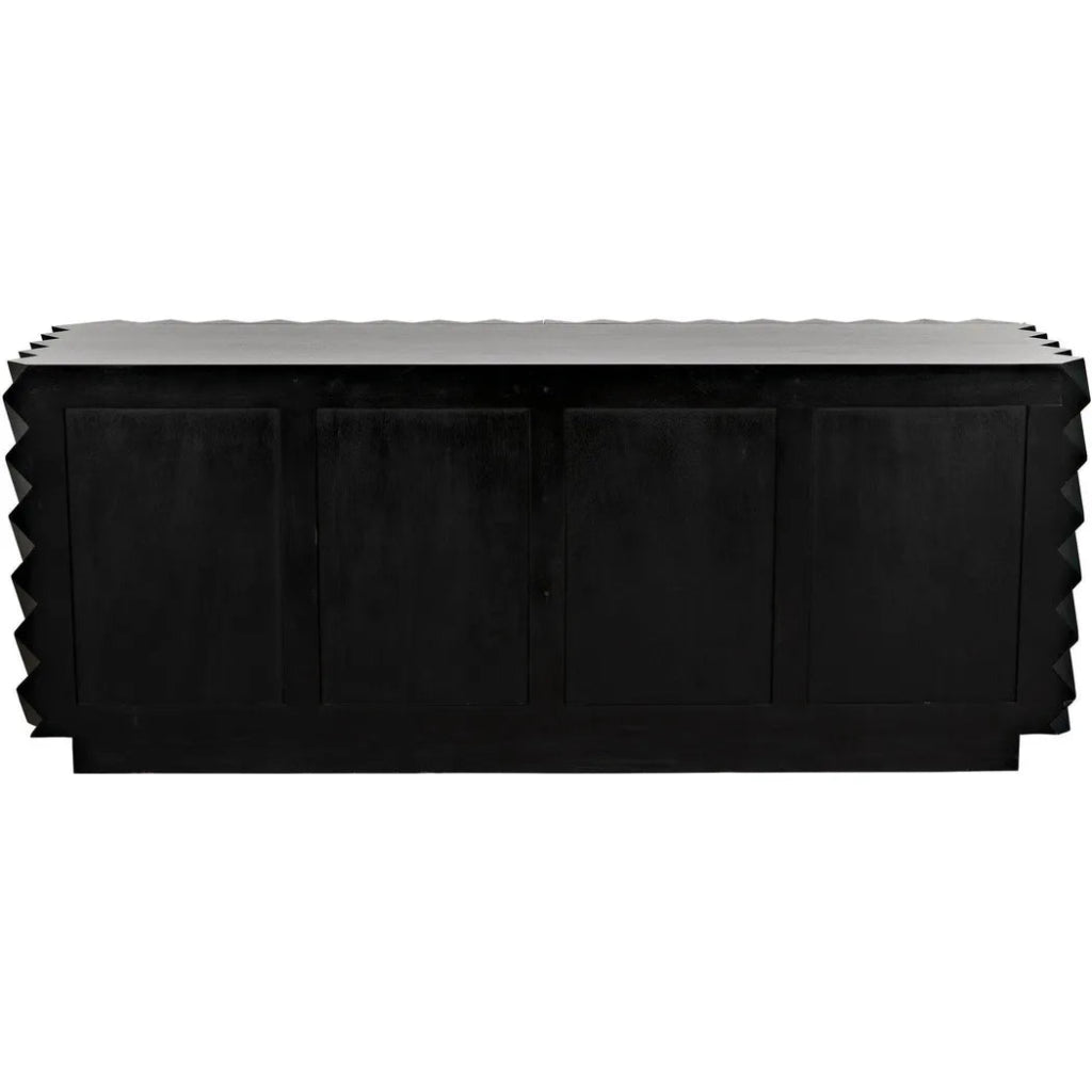 Hikaru Wood Black Dresser - LOOMLAN - Dressers