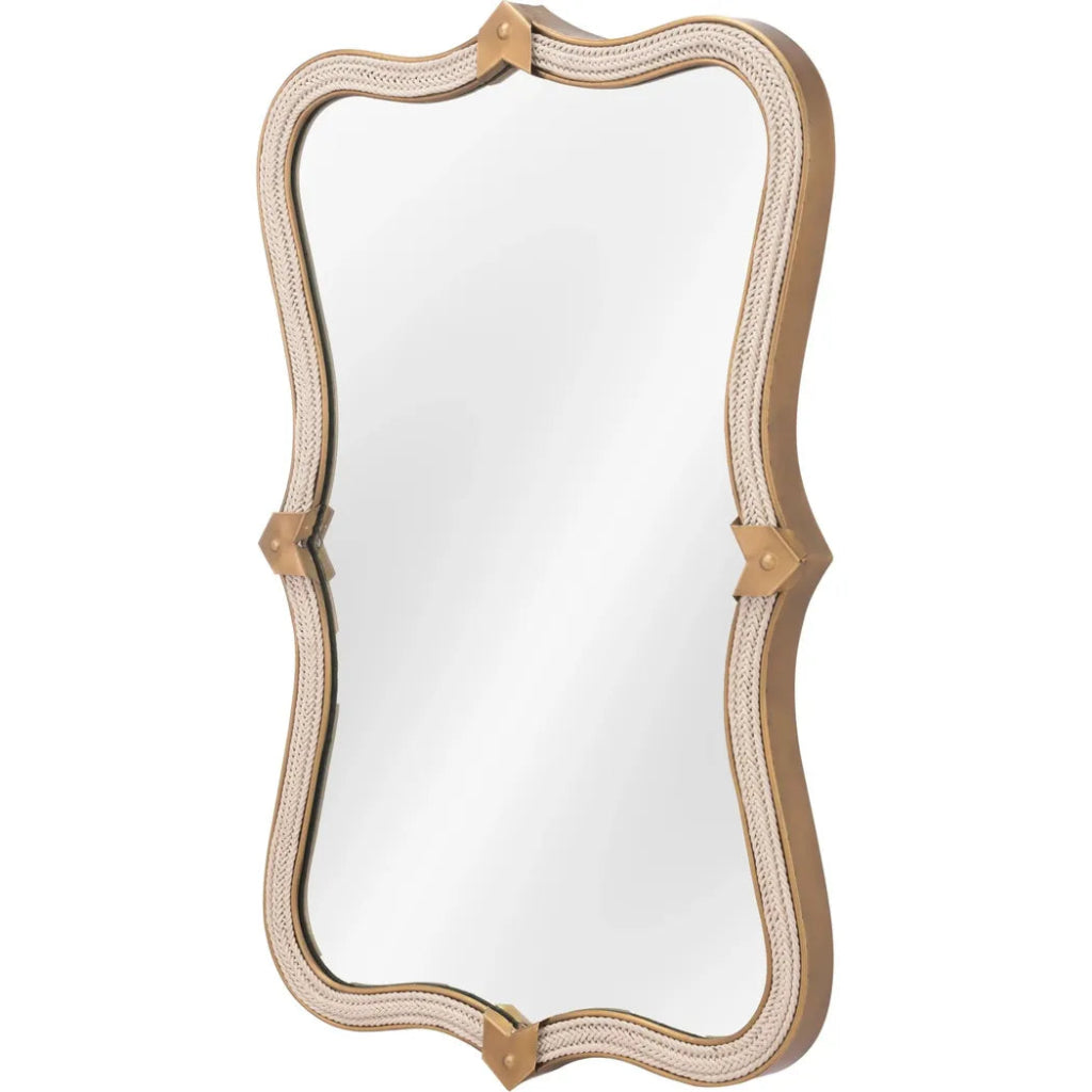 Hillegass Mirror Gold - LOOMLAN - Zuo Modern - Wall Mirrors