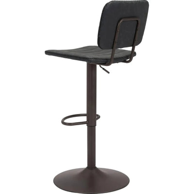 Holden Bar Chair Vintage Black - LOOMLAN - Zuo Modern - Bar Stools