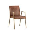 Homer Leather Dining Armchair - LOOMLAN - Dining Chairs