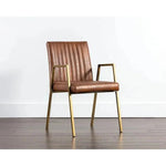 Homer Leather Dining Armchair - LOOMLAN - Dining Chairs