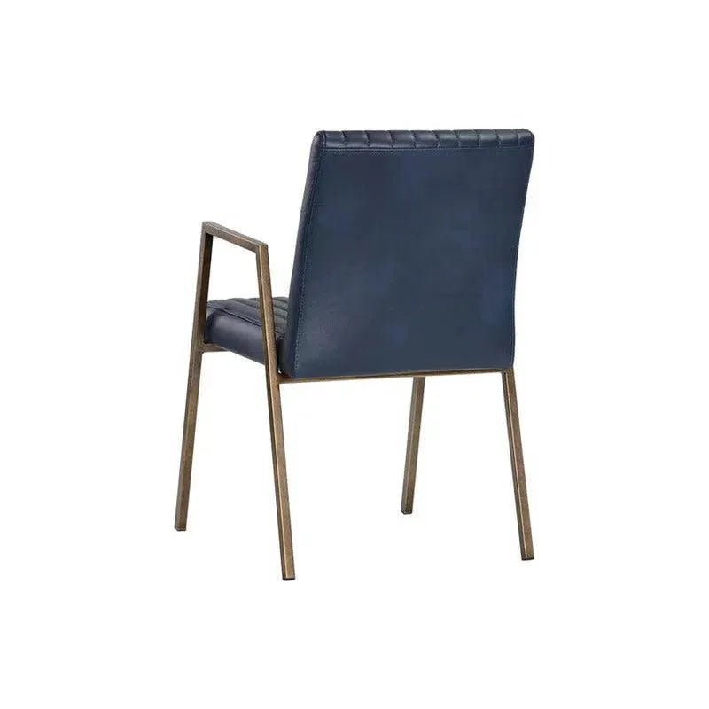 Homer Leather Dining Armchair - LOOMLAN - Dining Chairs