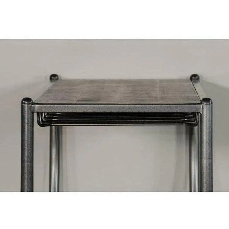 Homestead Dark Brown Wine Rack Server - LOOMLAN - Sunny D - Home Bar Carts