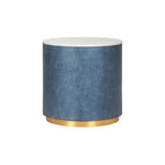 Horizon White Marble Top Side Table - LOOMLAN - Chelsea House - Side Tables