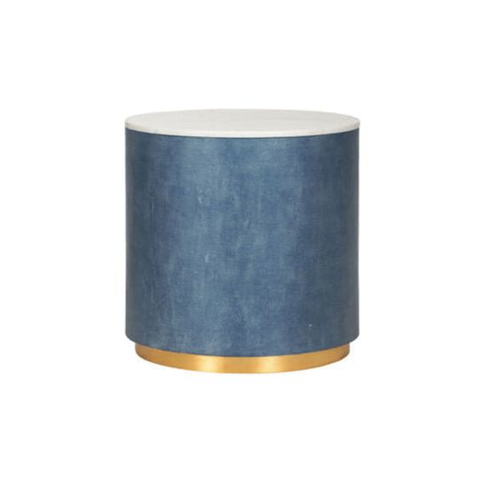 Horizon White Marble Top Side Table - LOOMLAN - Chelsea House - Side Tables