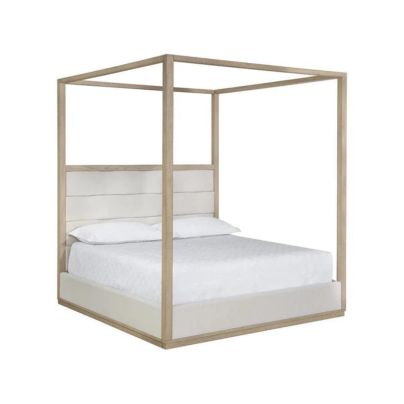 Hoyos Canopy Bed King Topaz Beige - Frame - LOOMLAN - SUNPAN - Beds