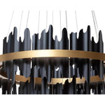 Icarus Gold Aluminum Banded Chandelier - LOOMLAN - Chandeliers