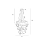 Icarus Gold Aluminum Banded Chandelier - LOOMLAN - Chandeliers