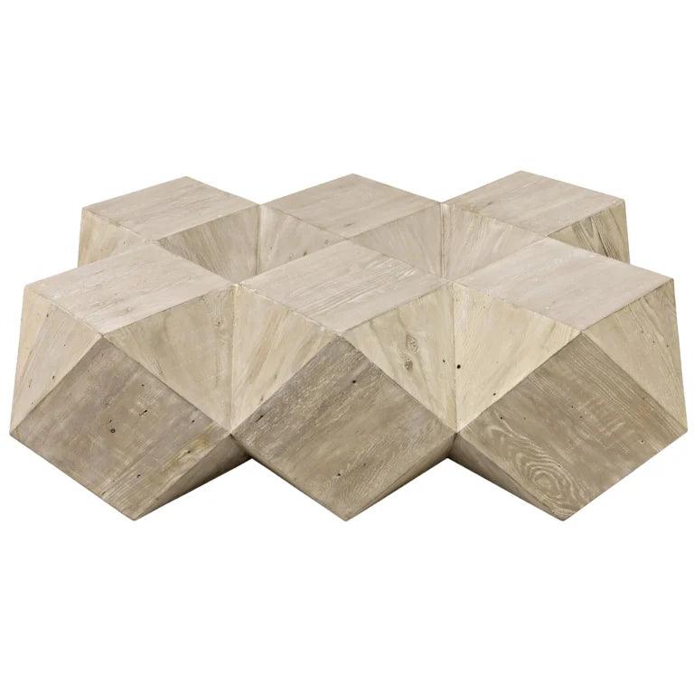 Icosahedron Old Wooden Geometric Coffee Table - LOOMLAN - CFC - Coffee Tables