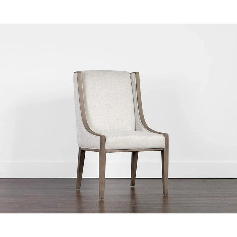 Idalia Fabric Classic Armless Dining Chair - LOOMLAN - SUNPAN - Dining Chairs