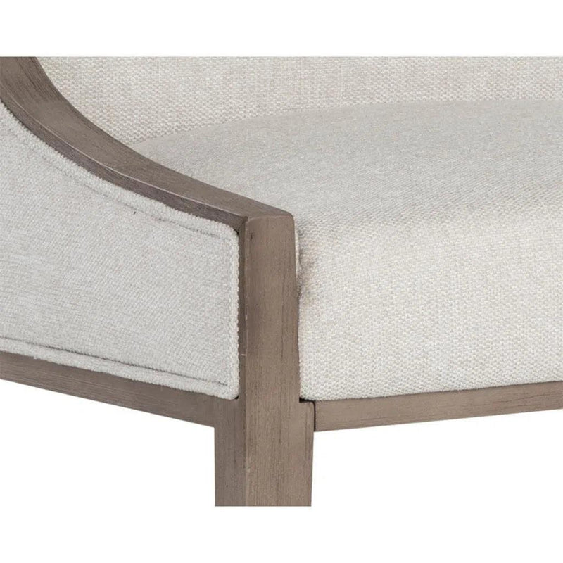 Idalia Fabric Classic Armless Dining Chair - LOOMLAN - SUNPAN - Dining Chairs