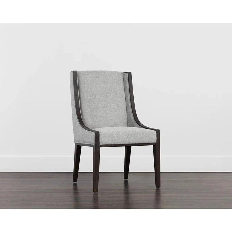 Idalia Fabric Classic Armless Dining Chair - LOOMLAN - SUNPAN - Dining Chairs
