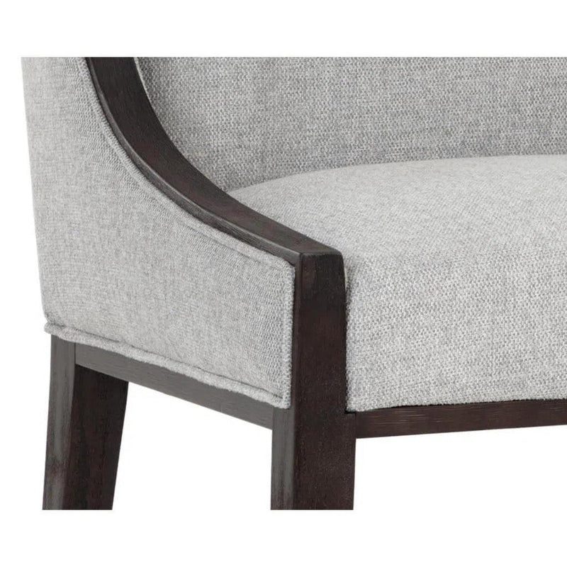 Idalia Fabric Classic Armless Dining Chair - LOOMLAN - SUNPAN - Dining Chairs