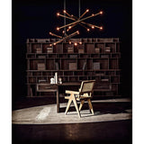 Ikram Metal Small Chandelier With Brass - LOOMLAN - Noir - Chandeliers