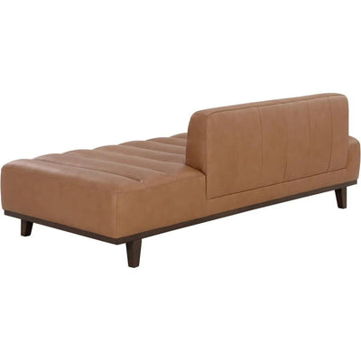 Ilyana Daybed Aline Butternut Leather Wood Base - LOOMLAN - SUNPAN - Sofas & Loveseats