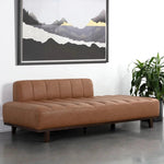 Ilyana Daybed Aline Butternut Leather Wood Base - LOOMLAN - SUNPAN - Sofas & Loveseats