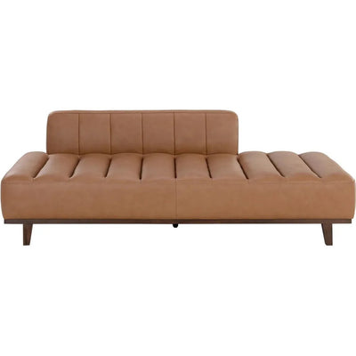 Ilyana Daybed Aline Butternut Leather Wood Base - LOOMLAN - SUNPAN - Sofas & Loveseats