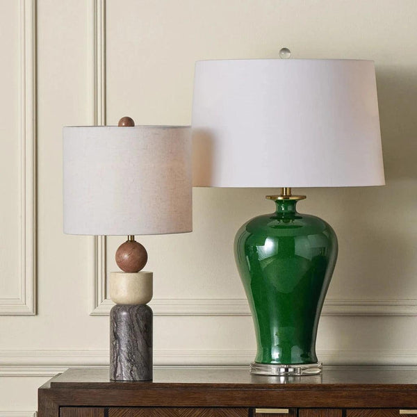 Imperial Green Table Lamp - LOOMLAN - Currey & Co - Table Lamps