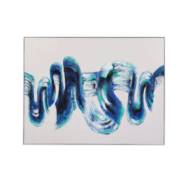 In Motion Blue Wall Art - LOOMLAN - Bassett Mirror - Canvas Art