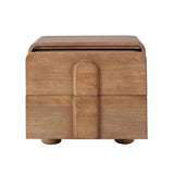 Indigo Two Drawer Solid Wooden Nightstand - LOOMLAN - Diamond Sofa - Nightstands
